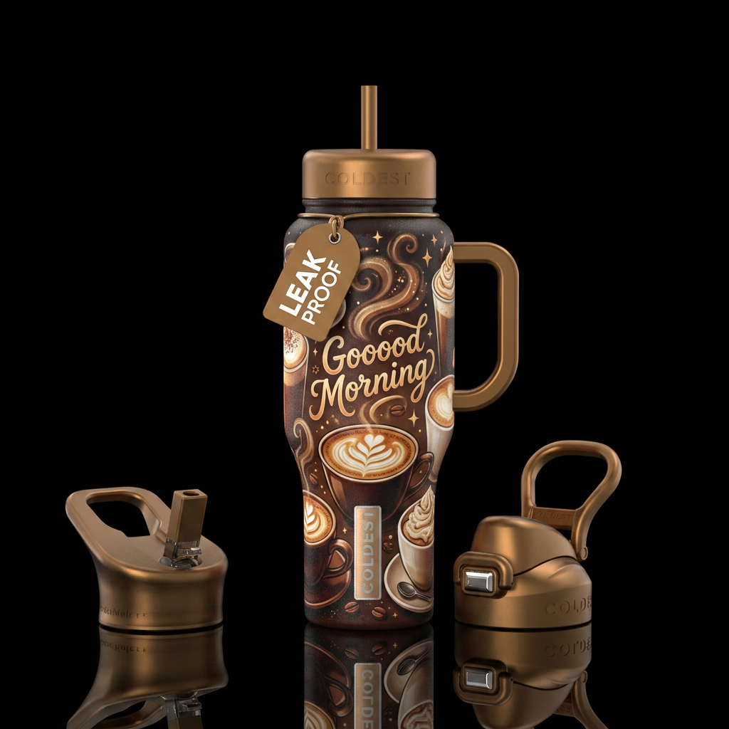 Good Morning water bottle design