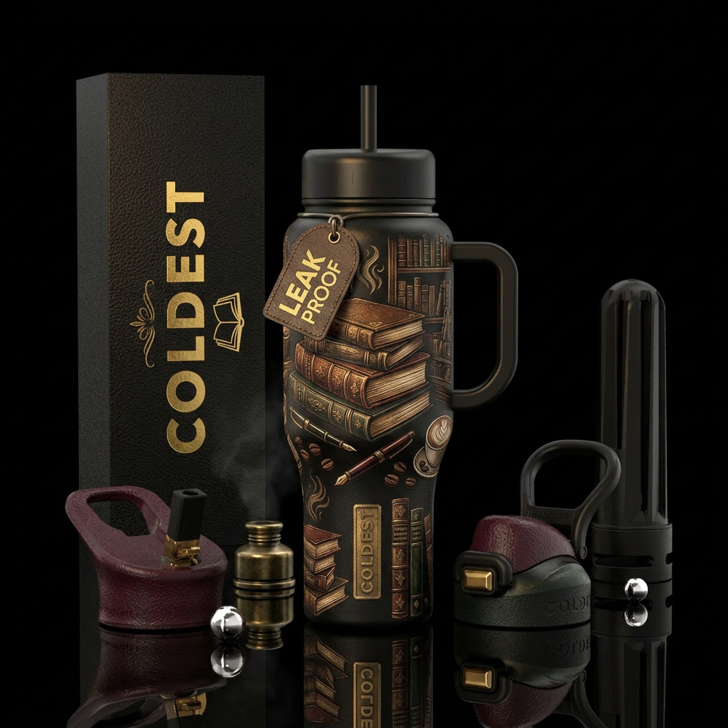 Bound & Brewed water bottle design