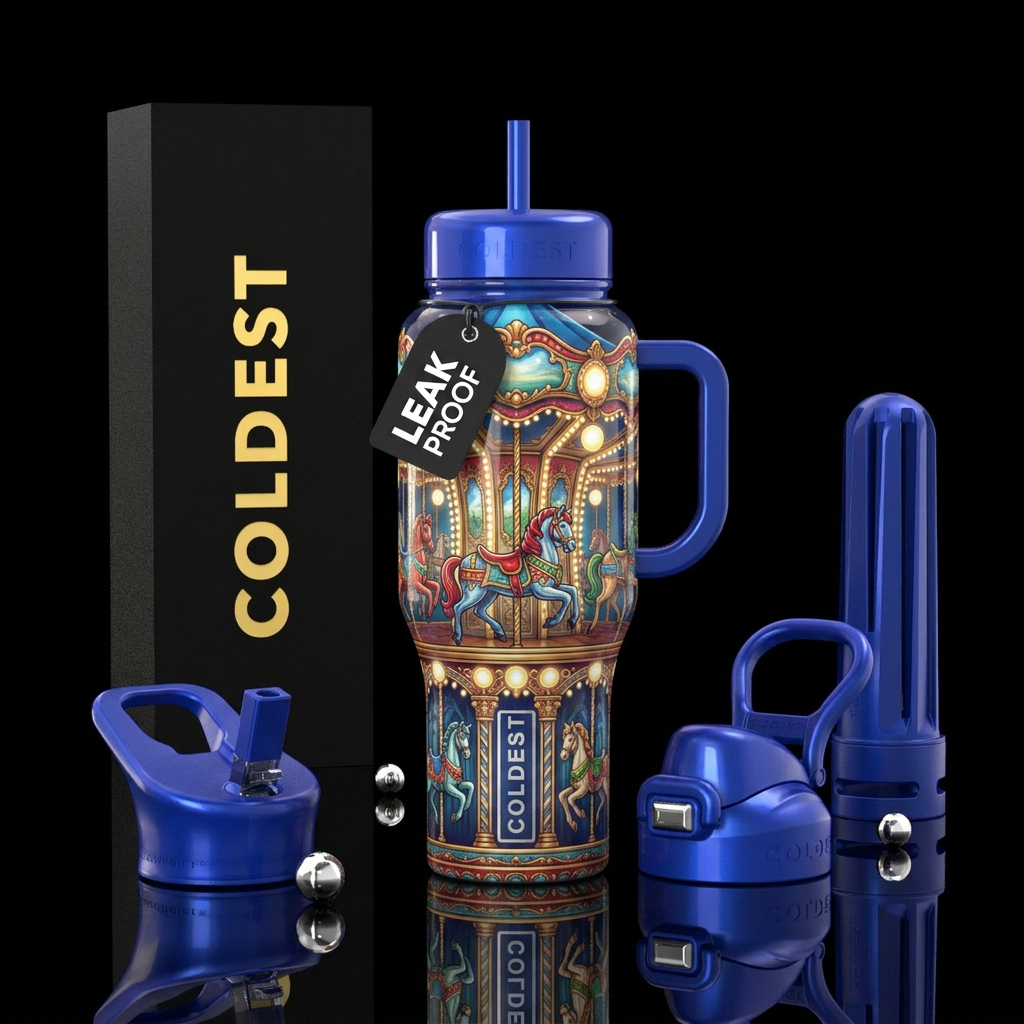 Merry go round water bottle design