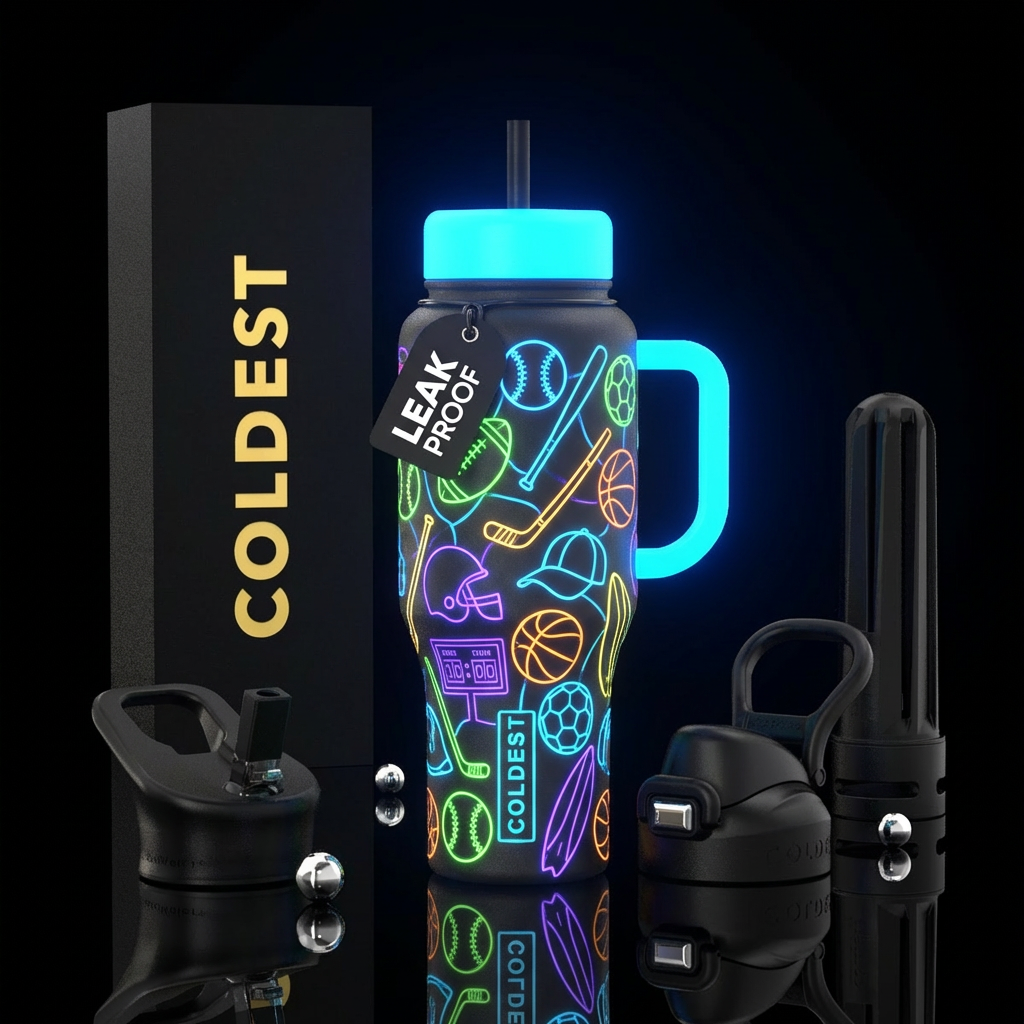 Glowy sports 2 water bottle design