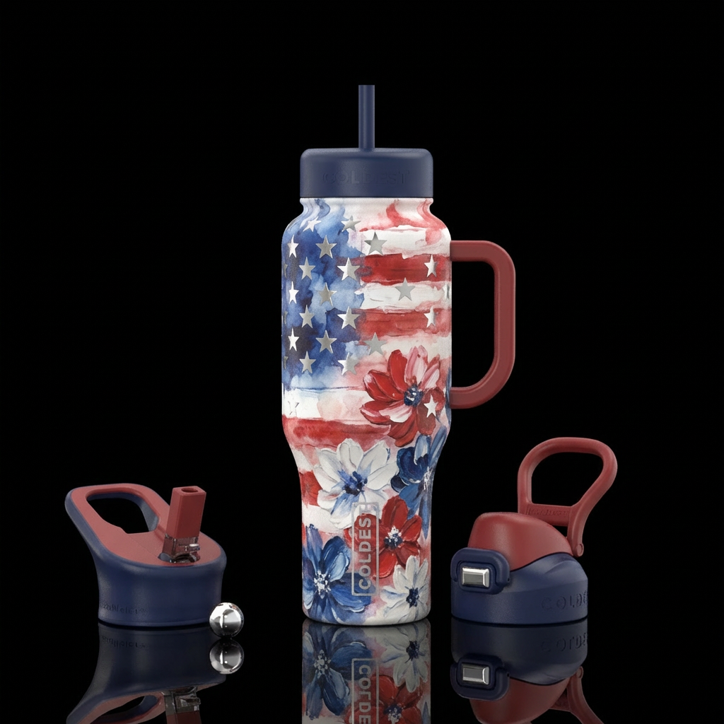 Flag 4 water bottle design