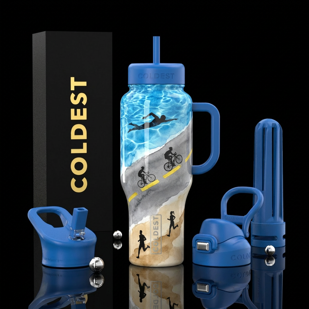 Triathlon water bottle design
