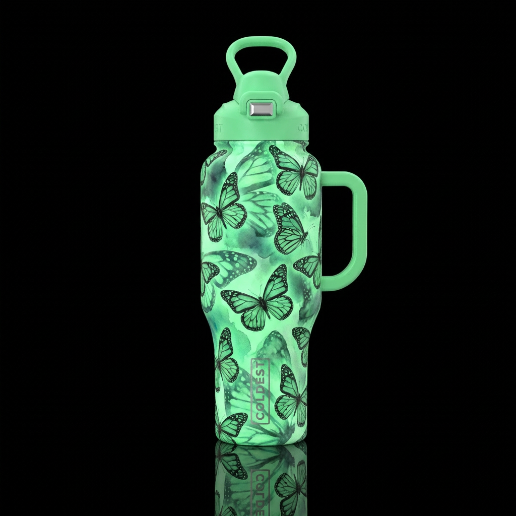 ................... monarch butterfly  wings  as s... water bottle design