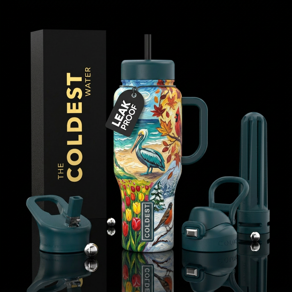 4 seasons water bottle design