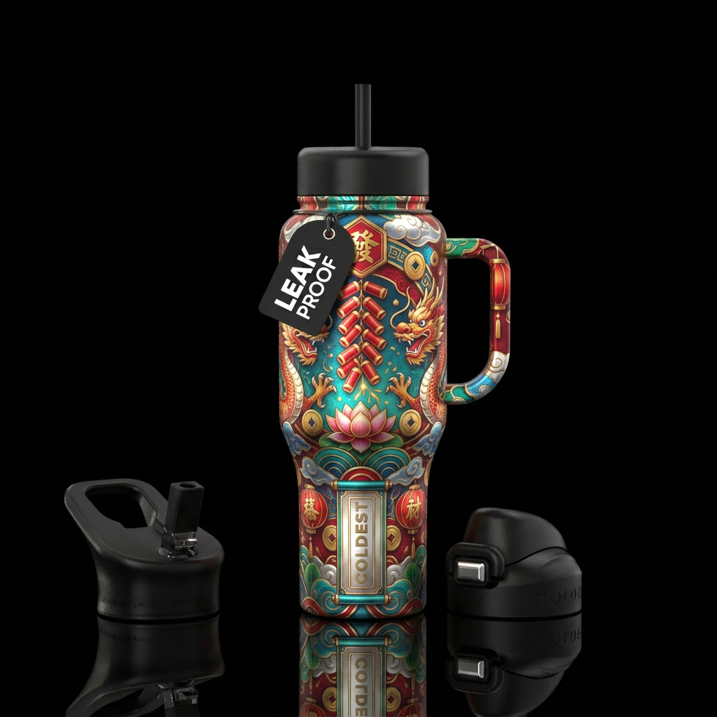 Chinese new year water bottle design