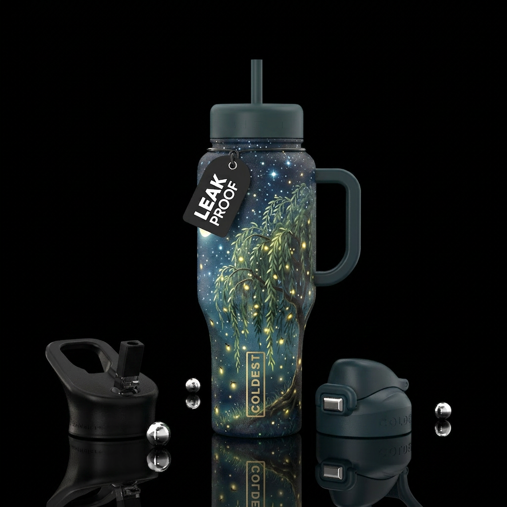 Weep Sweet Willow water bottle design