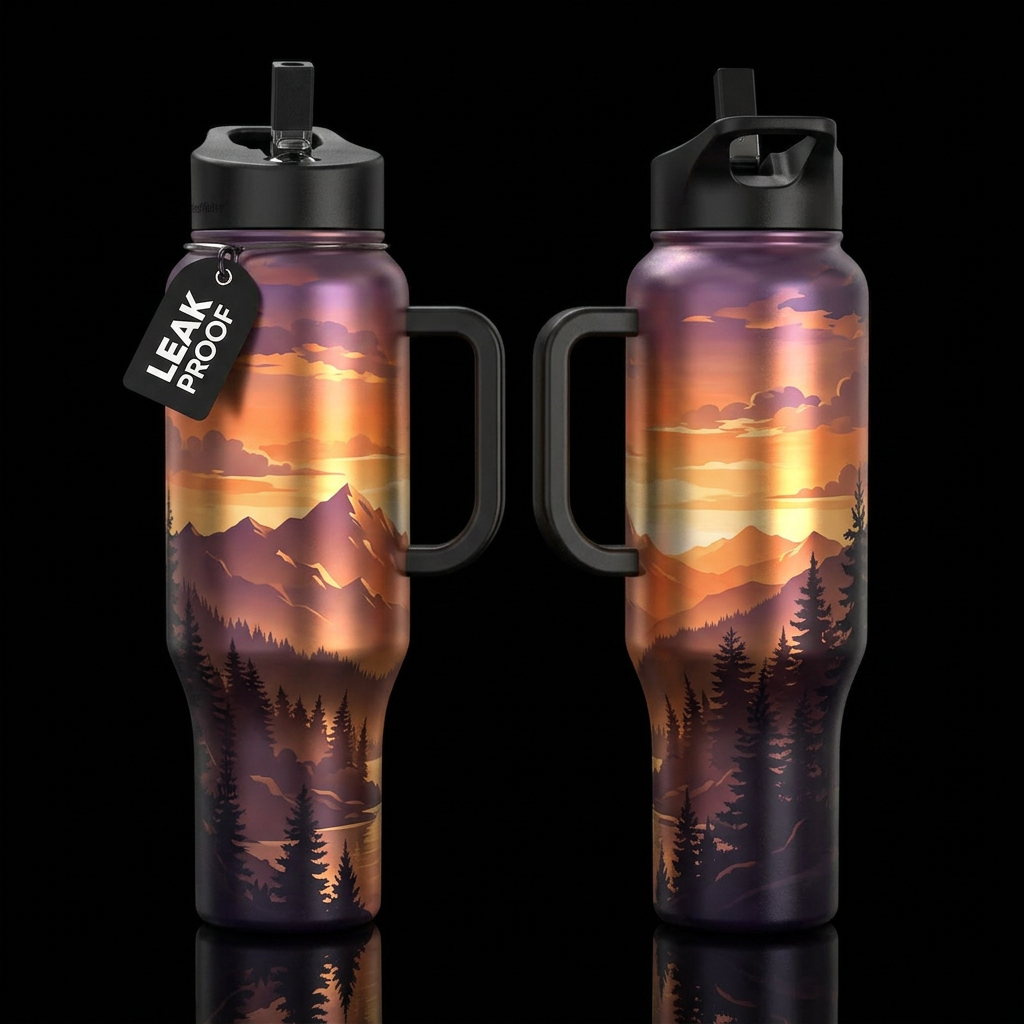 Golden Hills water bottle design