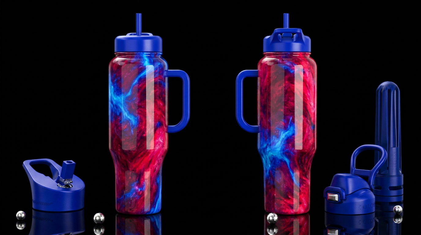 Optimus Slime water bottle design