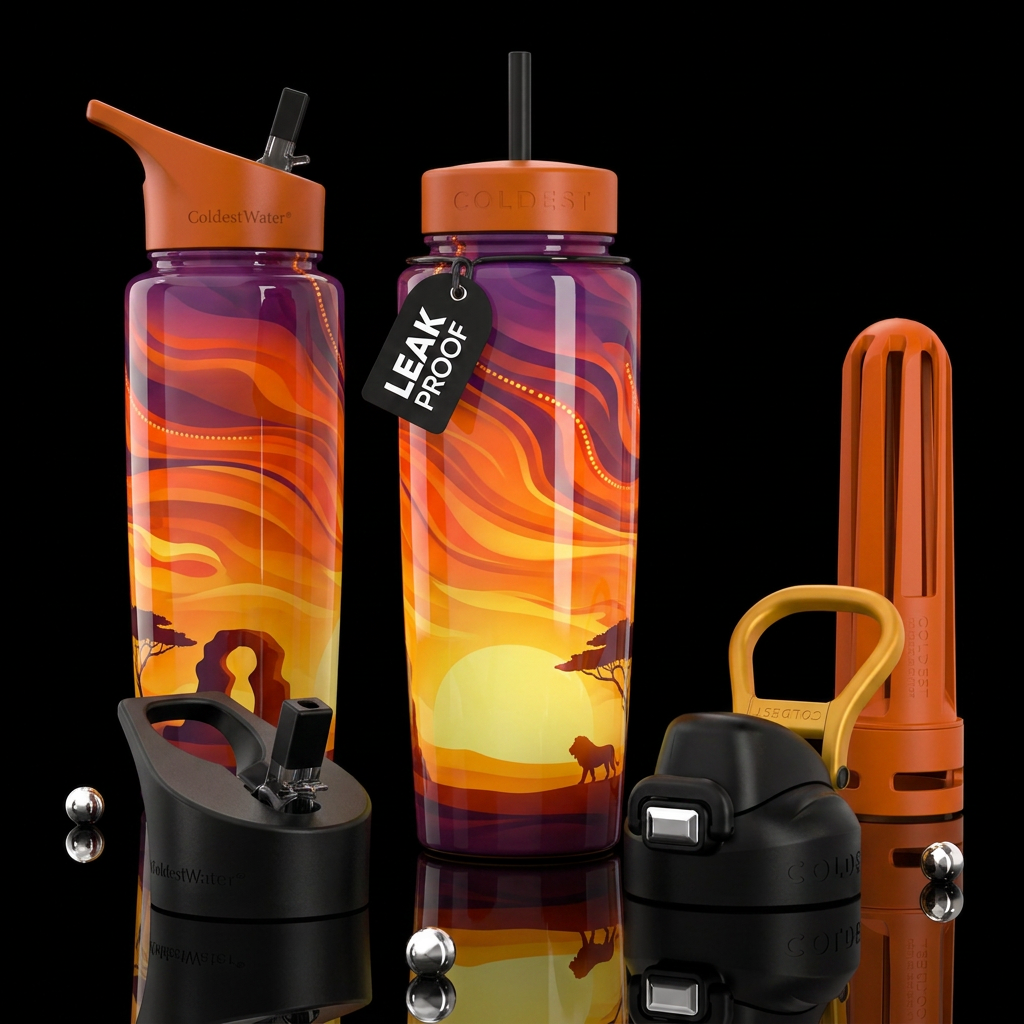 Storybook Sunset water bottle design