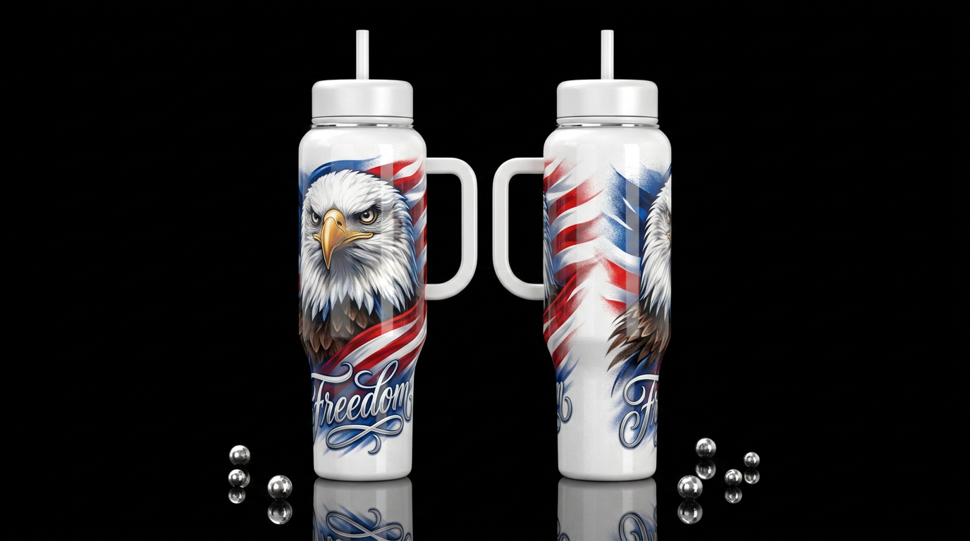 American Freedom water bottle design