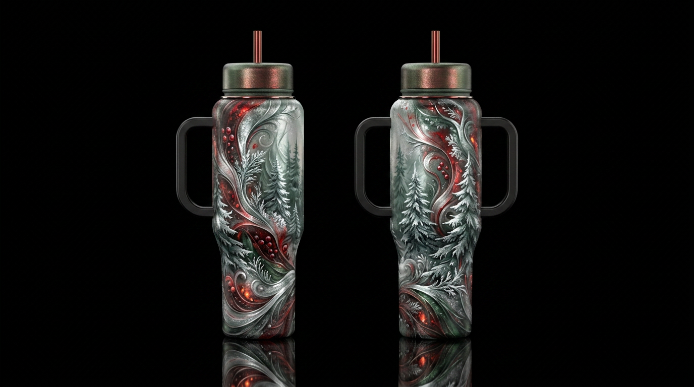 please show both the front and back of the bottle,... water bottle design
