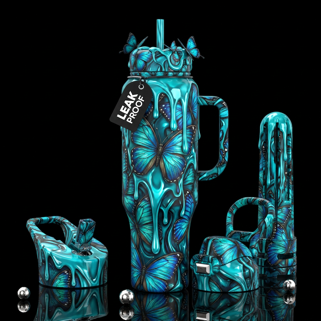 Dripping Beauty water bottle design