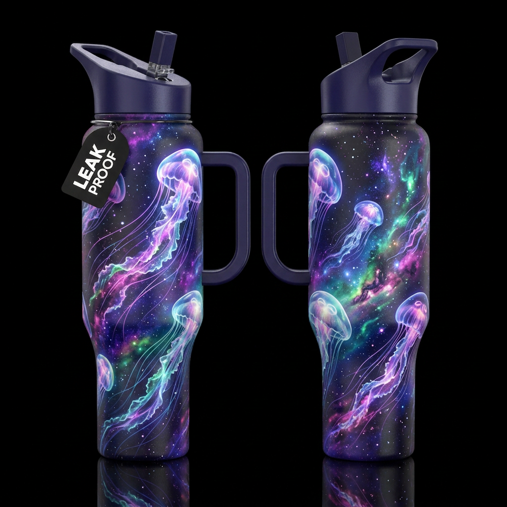 please show both the front and back of the bottle,... water bottle design