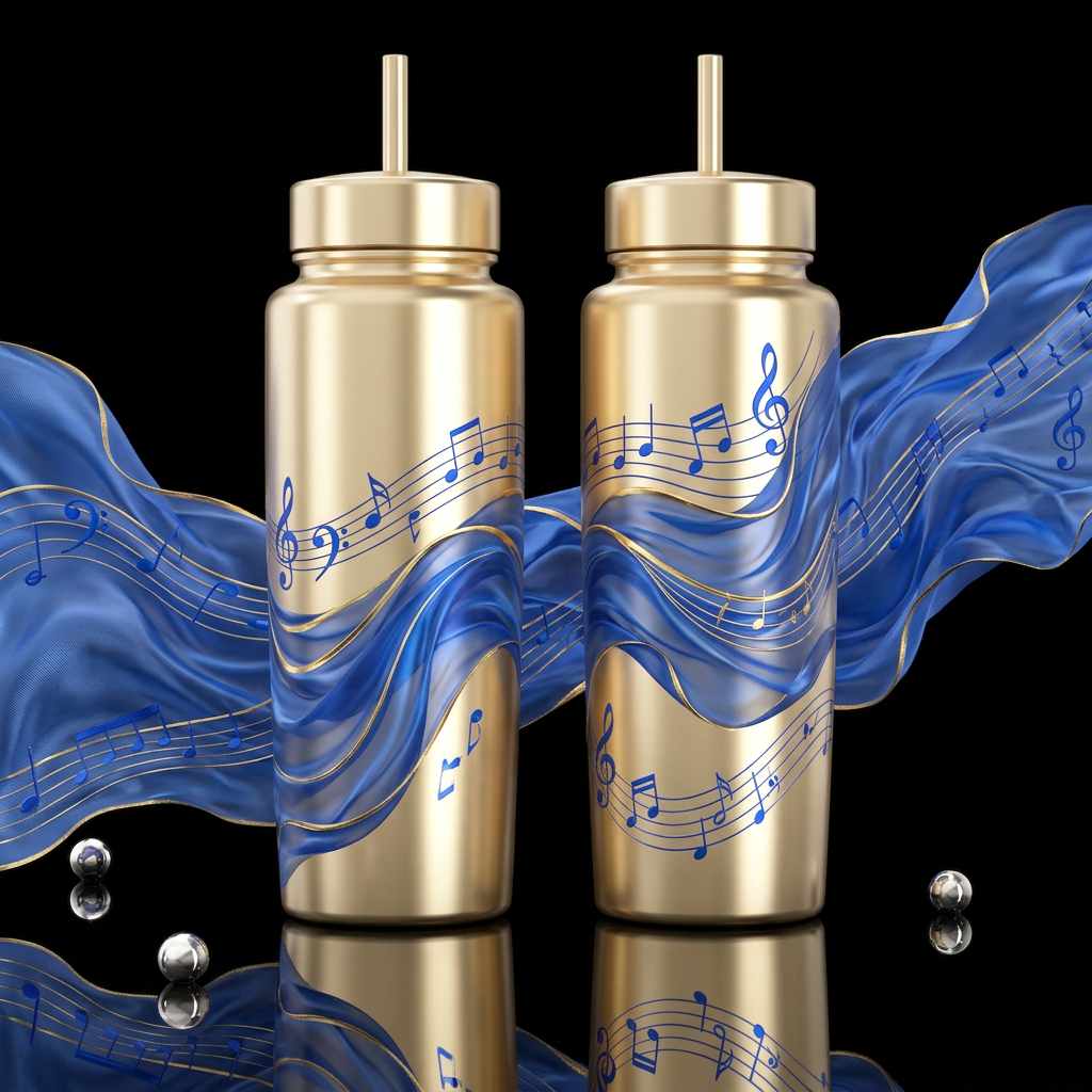 please show both the front and back of the bottle,... water bottle design