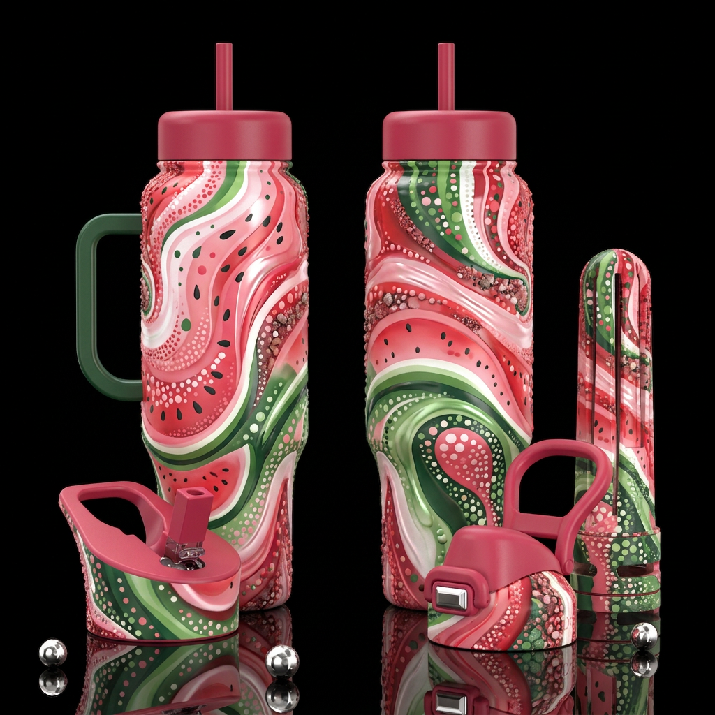 Watermelon Interpretation water bottle design