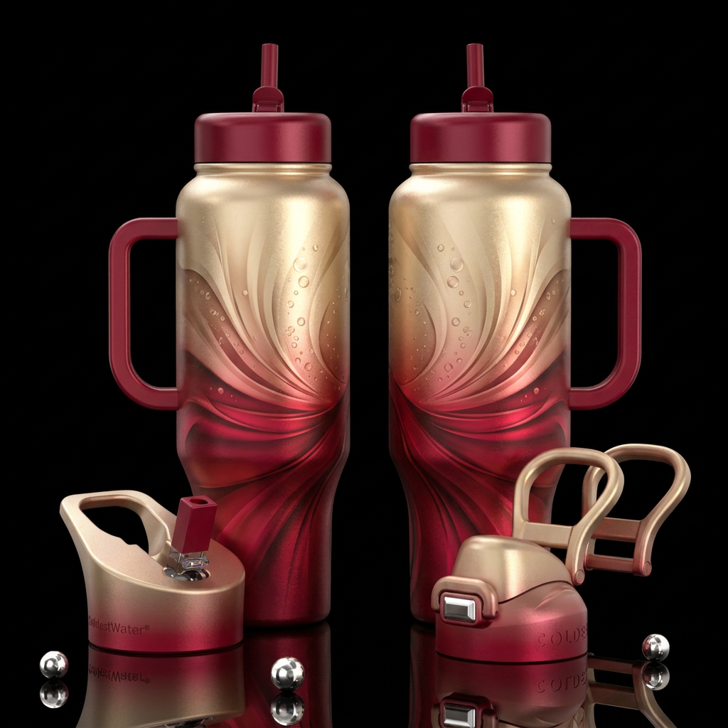 Champagne Colors water bottle design