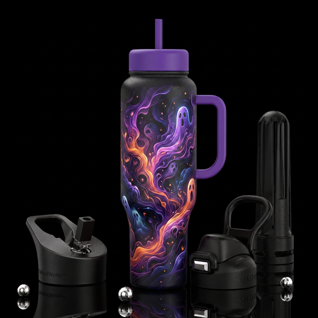 Spooky Spirits water bottle design