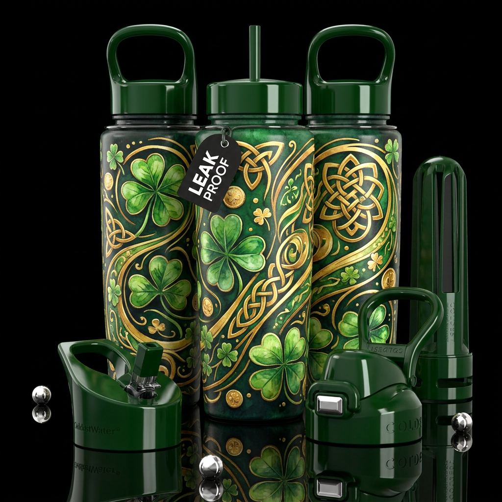 Do You Feel Lucky water bottle design