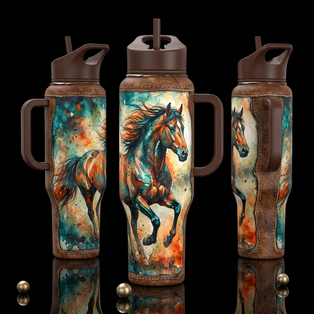 Wild Stalliion water bottle design