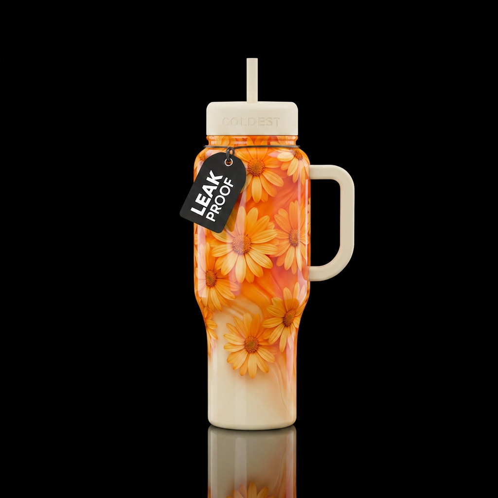 16K resolution, hyper-realistic, ultra-detailed te... water bottle design
