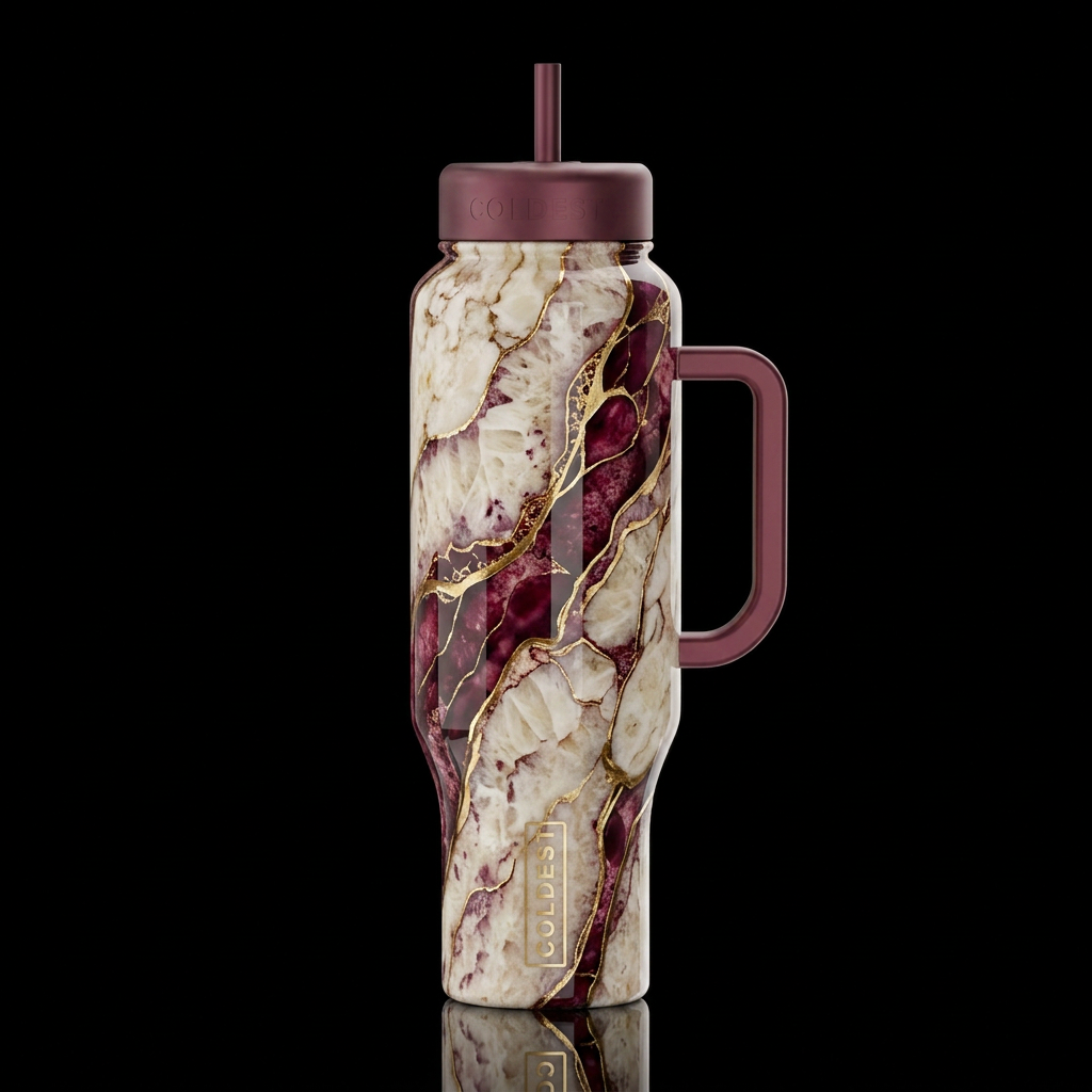 16K resolution, hyper-realistic, ultra-detailed te... water bottle design
