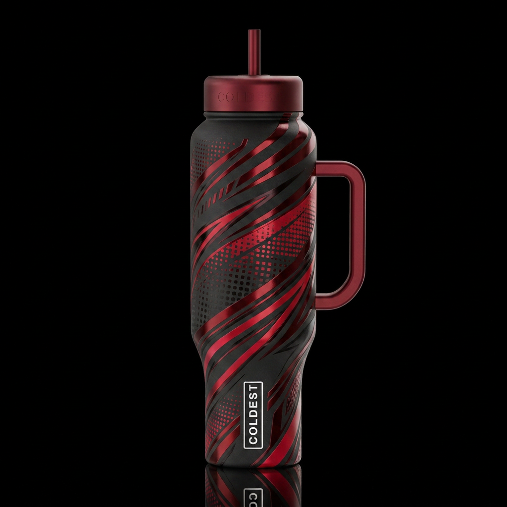 16K resolution, hyper-realistic, ultra-detailed te... water bottle design