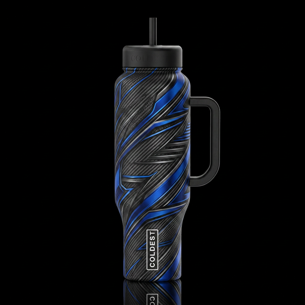 16K resolution, hyper-realistic, ultra-detailed te... water bottle design