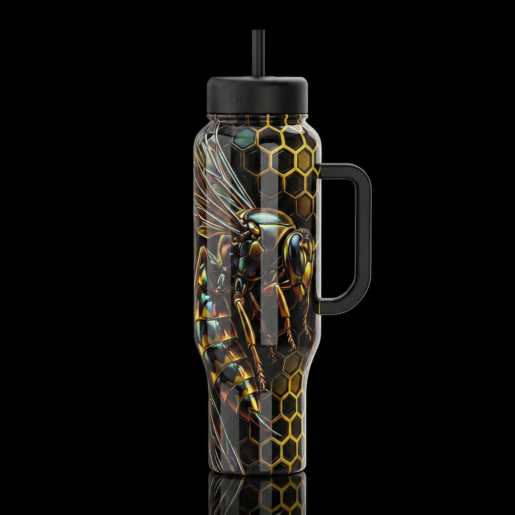 16K resolution, hyper-realistic, ultra-detailed te... water bottle design