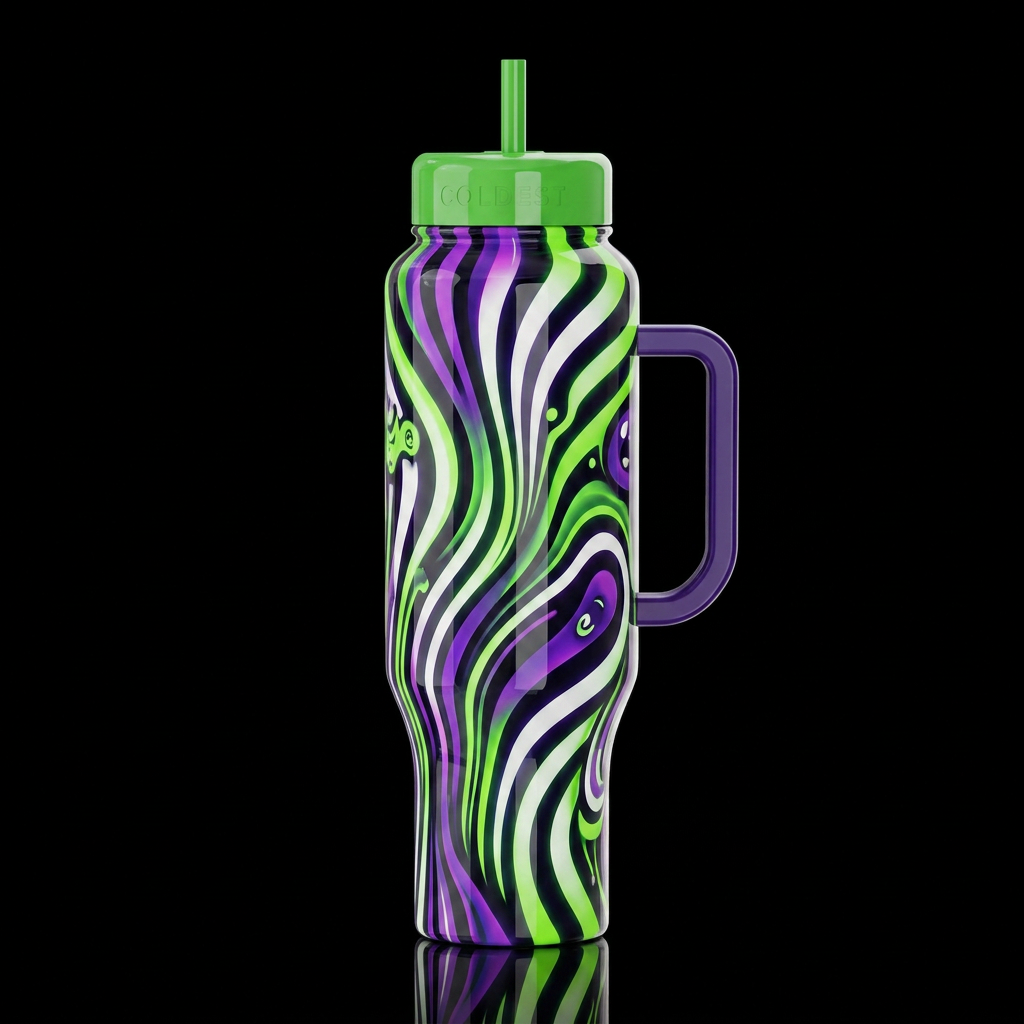 16K resolution, hyper-realistic, ultra-detailed te... water bottle design