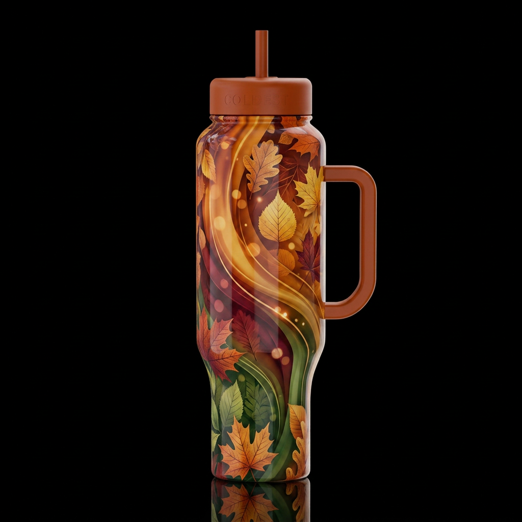 Transition to Fall water bottle design
