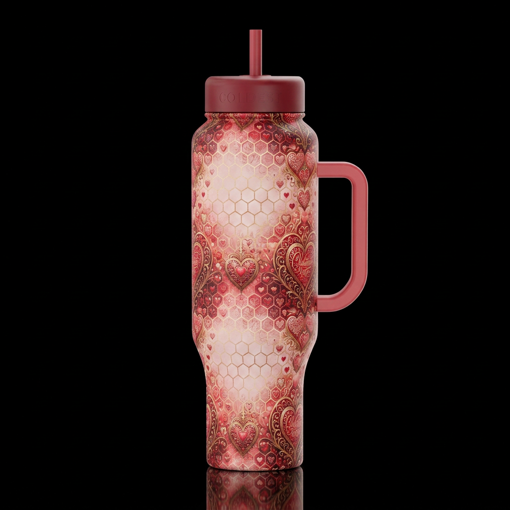 Valentine's is so Divine water bottle design