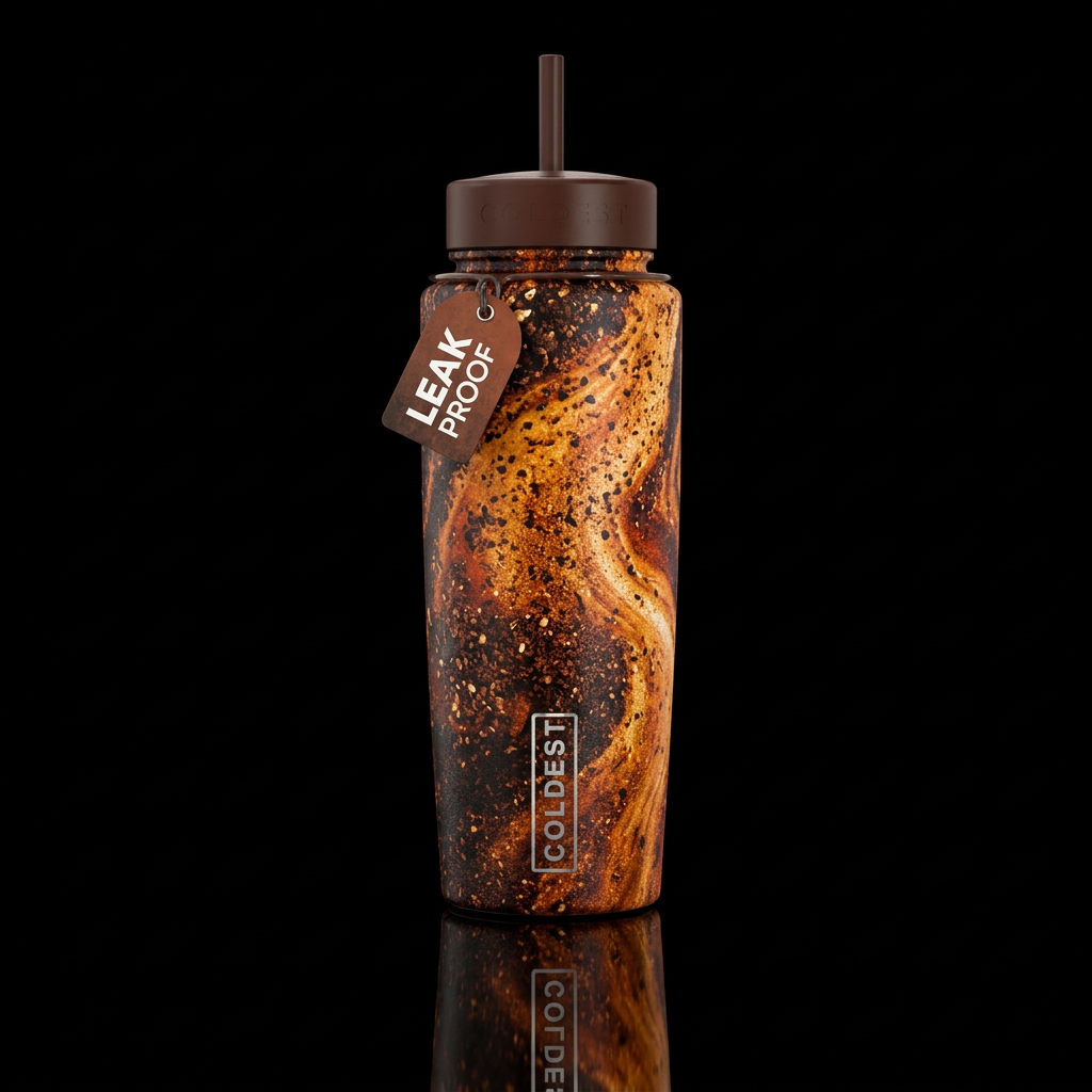 16K resolution, hyper-realistic, ultra-detailed te... water bottle design