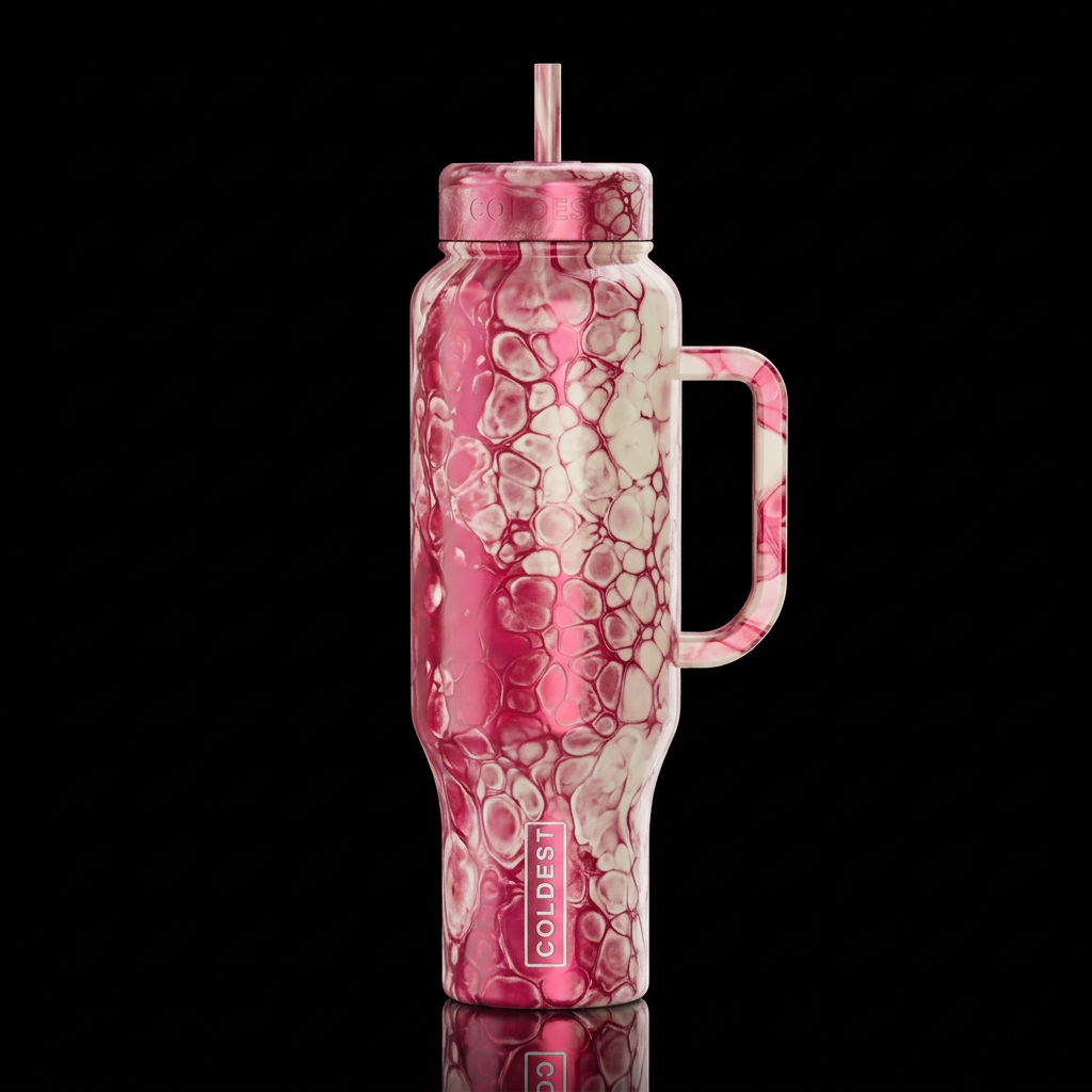 16K resolution, hyper-realistic, ultra-detailed te... water bottle design