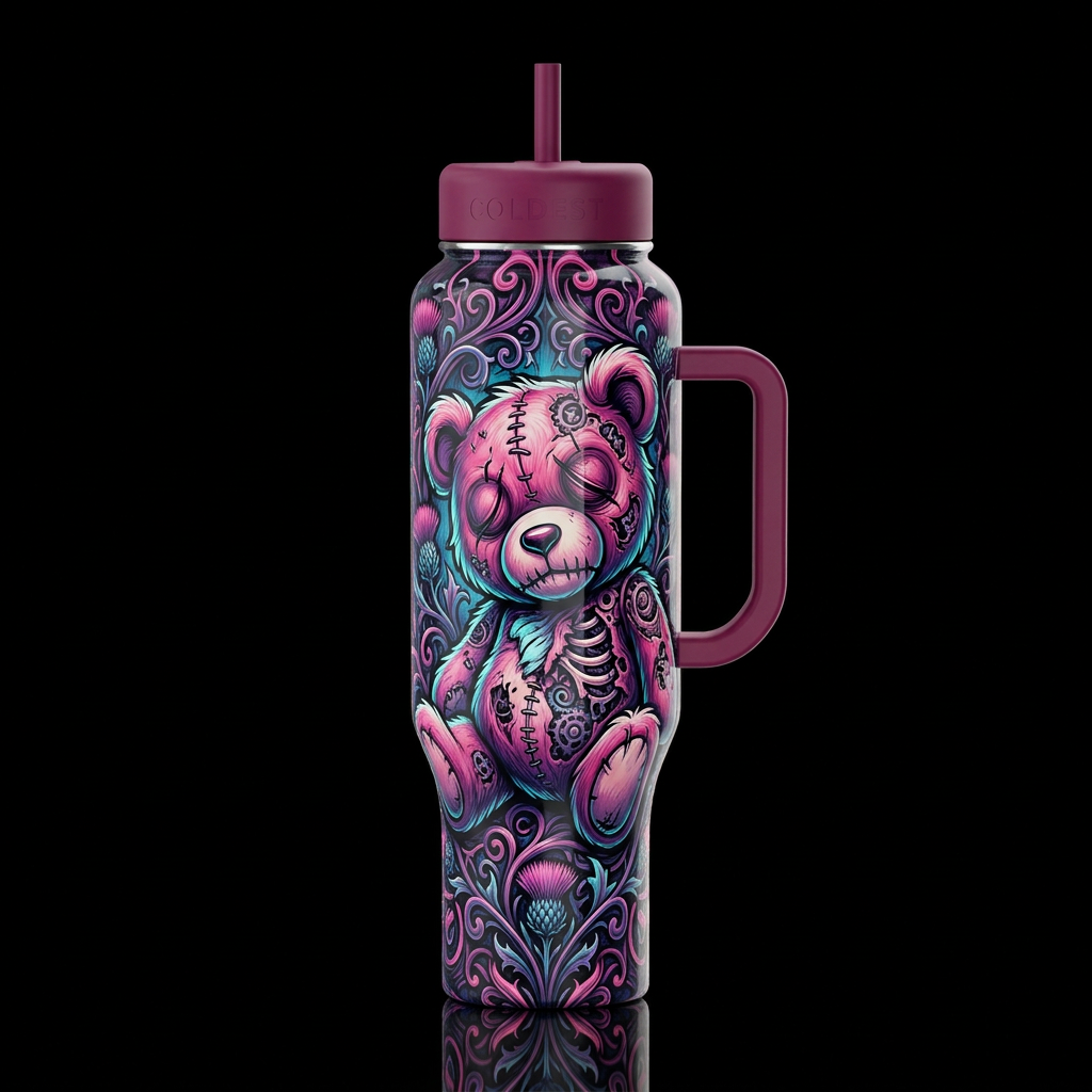 16K resolution, hyper-realistic, ultra-detailed te... water bottle design