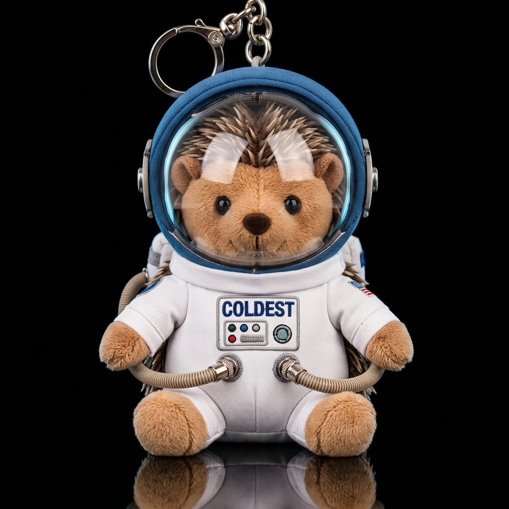 Comet the Hedgehog Astronaut water bottle design