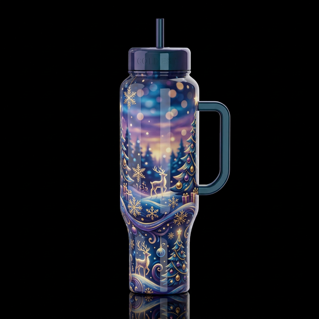 Twas a Christmas Night water bottle design