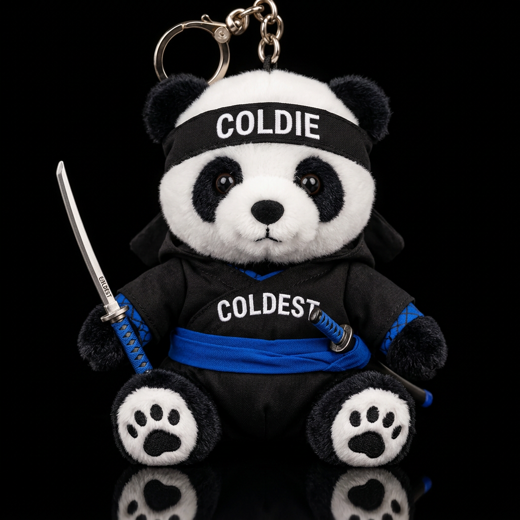 Panda Master water bottle design