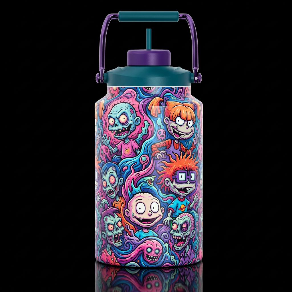 16K resolution, hyper-realistic, ultra-detailed te... water bottle design