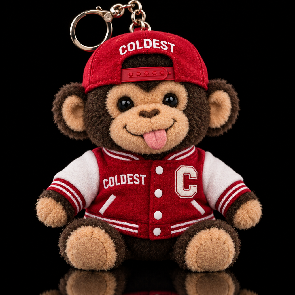 Spunky the Monkey water bottle design