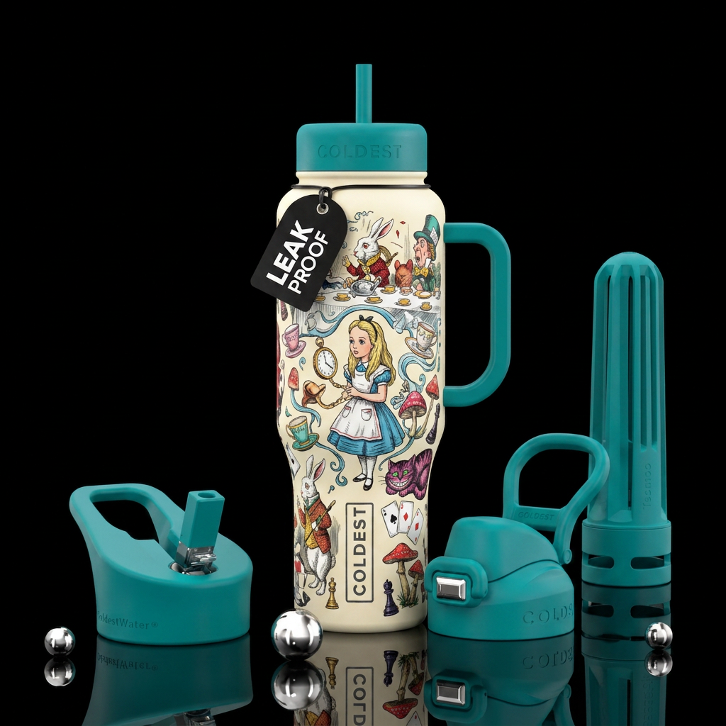 Original Wonderland water bottle design