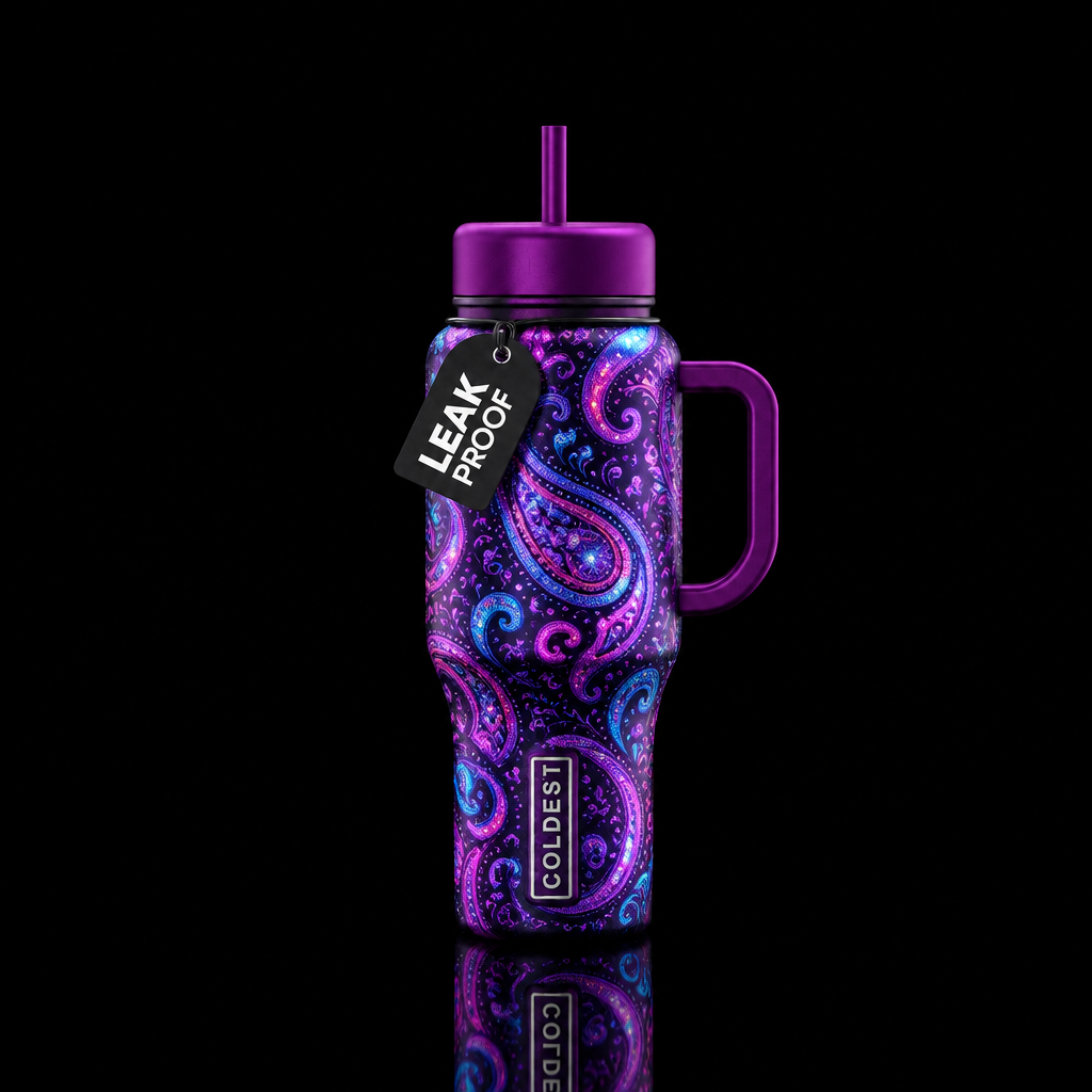 Paisley pretty water bottle design