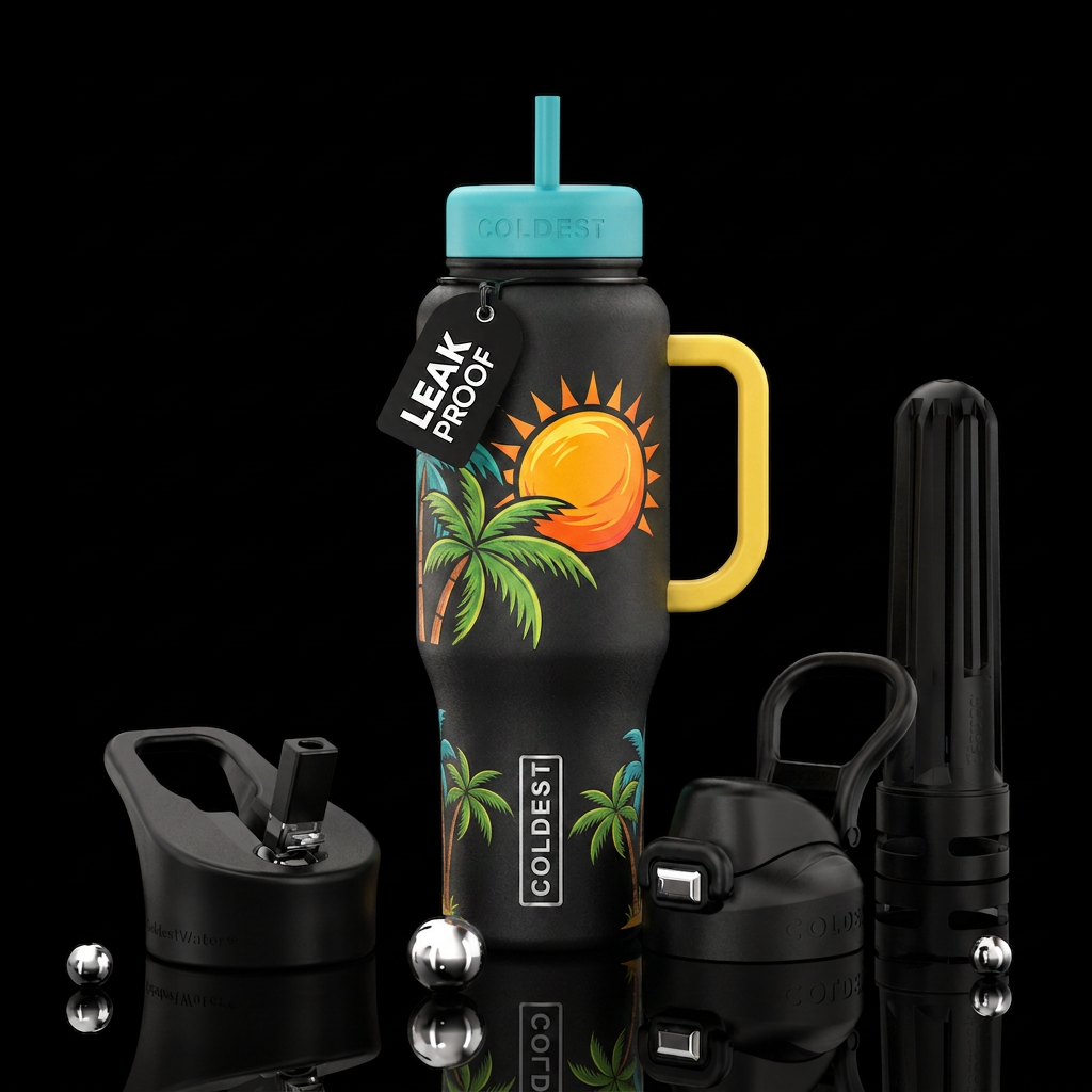 Sunny days water bottle design
