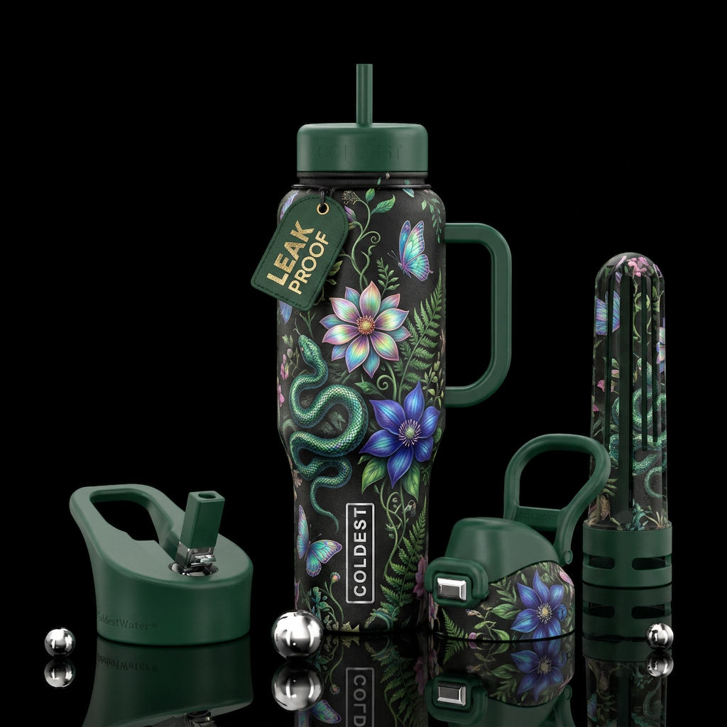Naginis flower water bottle design