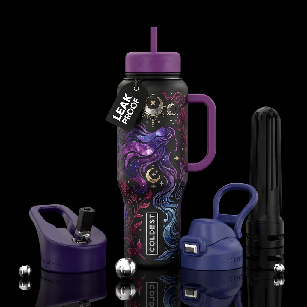 The Goddess water bottle design