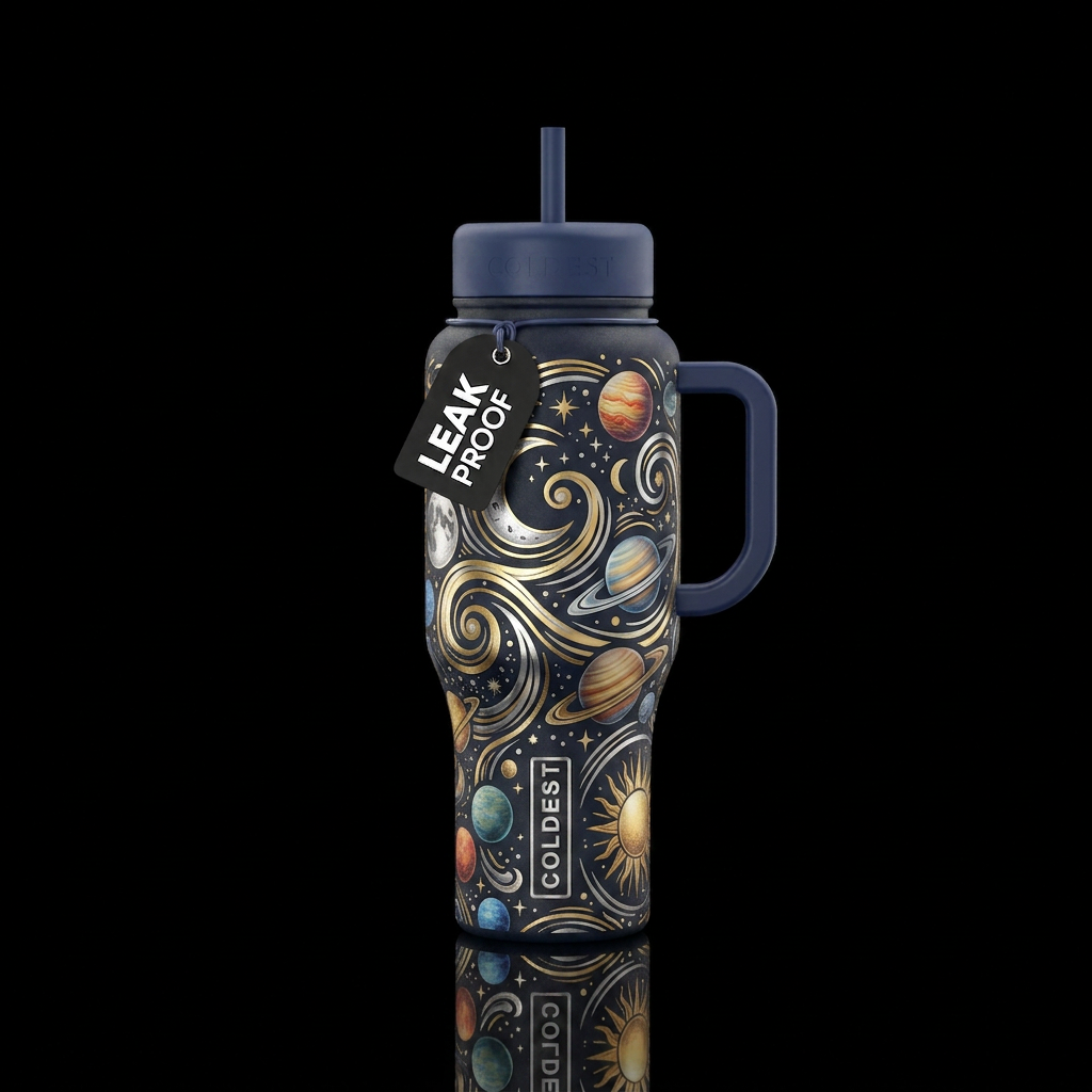 Lost in Space water bottle design