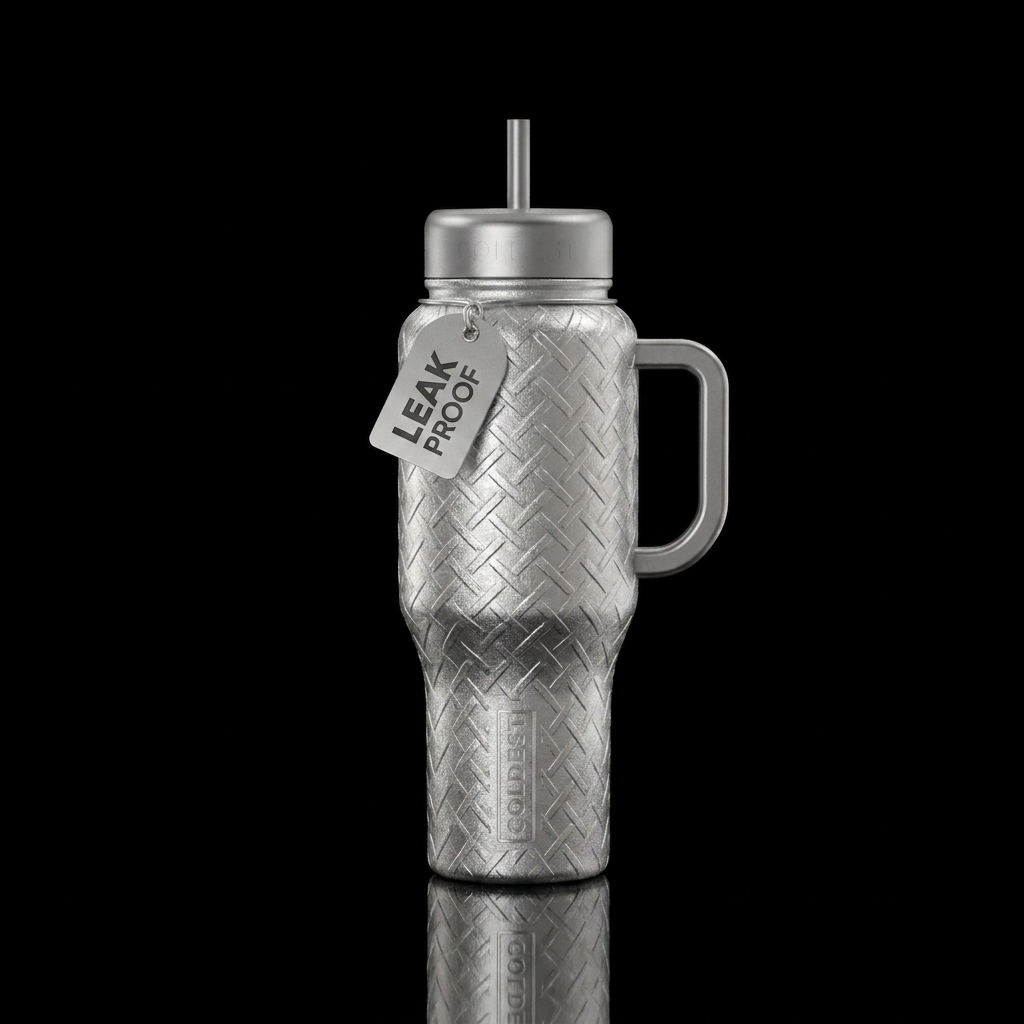 Silver lined water bottle design