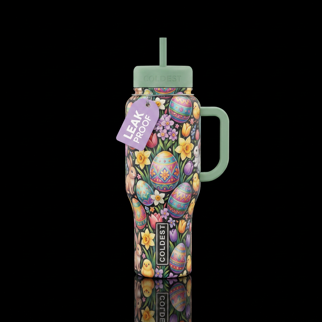 Eggtastic time water bottle design