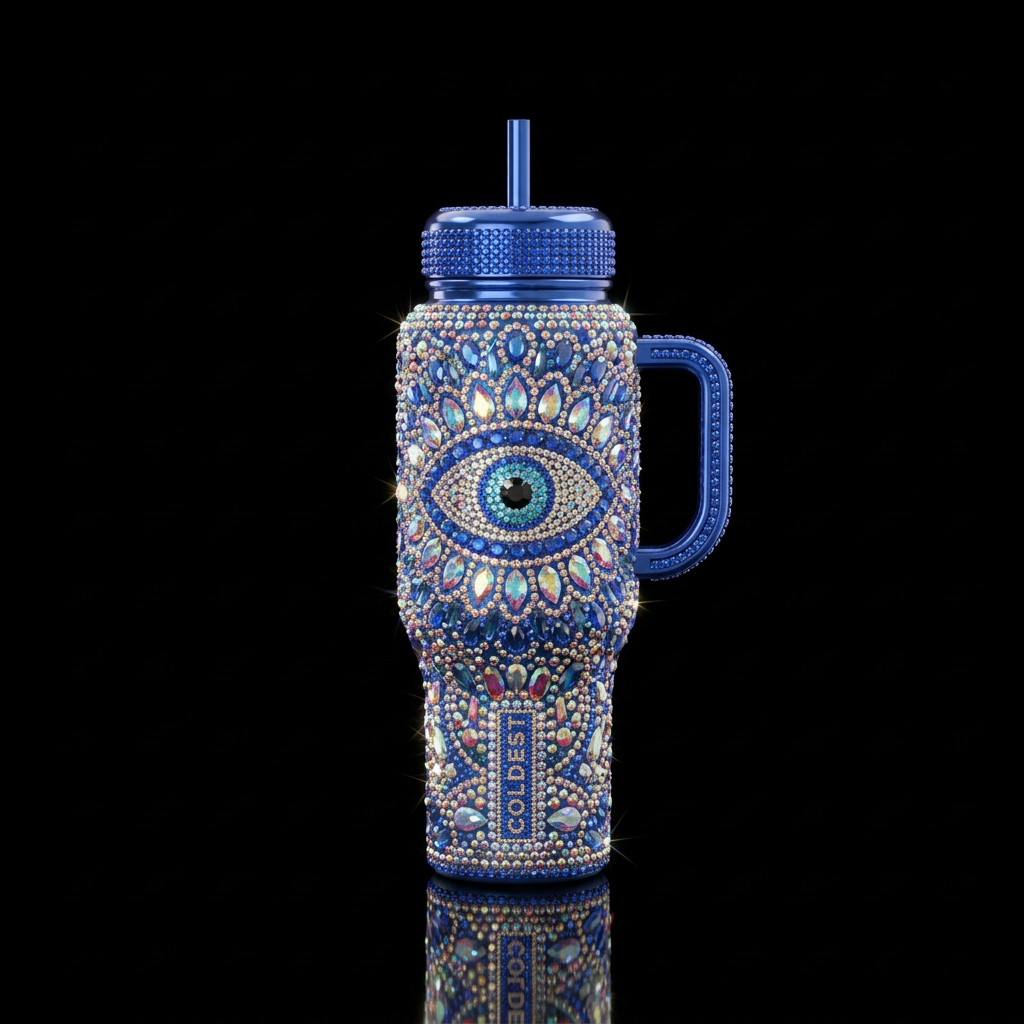 Evil Eye water bottle design