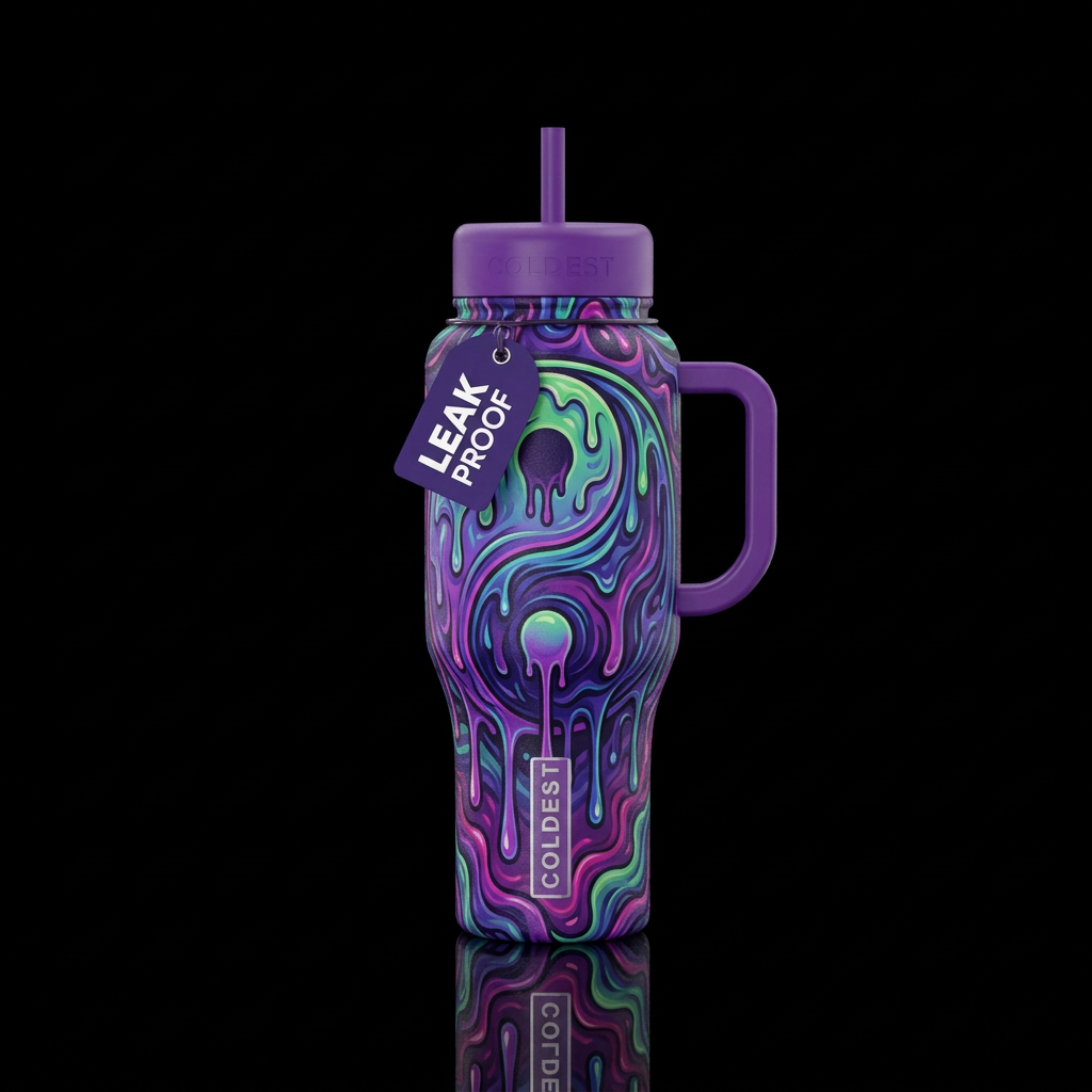 Oozing balance water bottle design