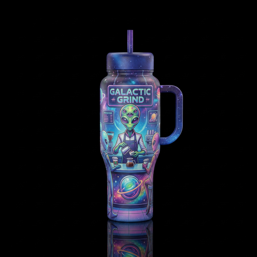 Galactic grind water bottle design